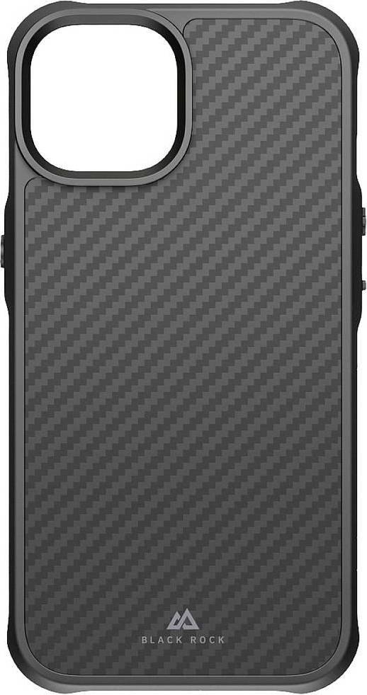 BLACK ROCK Robust Carbon Cover Apple iPhone 14 Sort