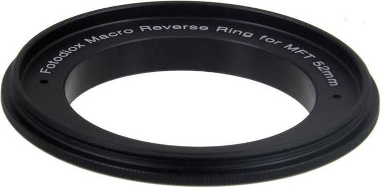 Fotodiox 52mm Filter Thread Macro Reverse Mount Adapter Ring for Cameras Lens Mount Adapter
