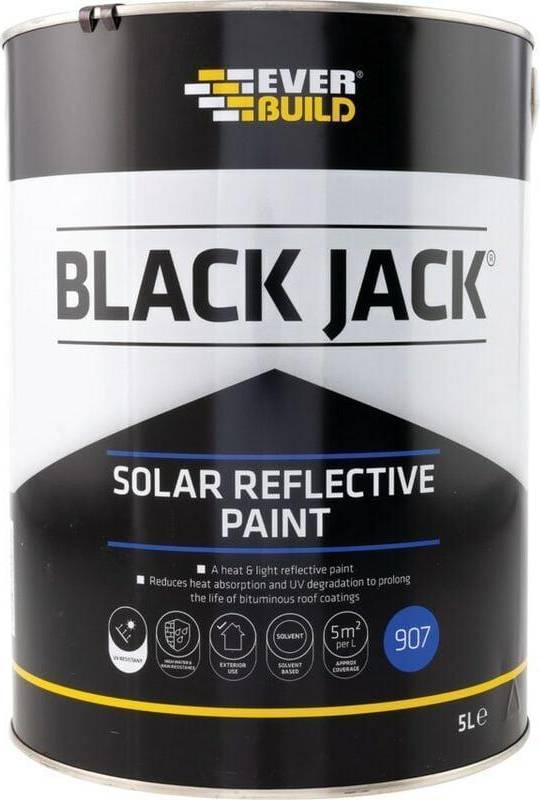Everbuild black jack EverBuild 907 Reflective Paint Coating 5LTR