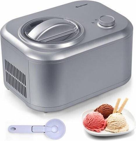 Gymax Electric Ice Cream Machine Automatic Gelato Maker Built-In Compressor