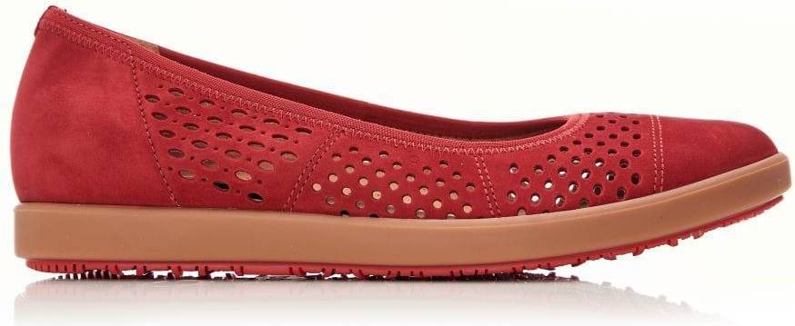 Moda In Pelle Red Ballet Flats