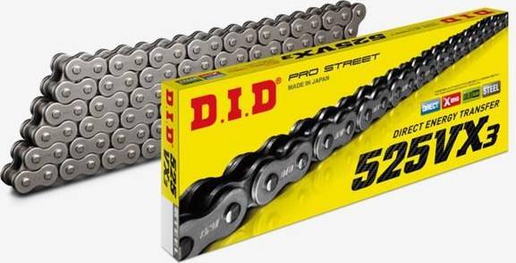 D.I.D 525VX3 Chain + ZJ Rivet Link