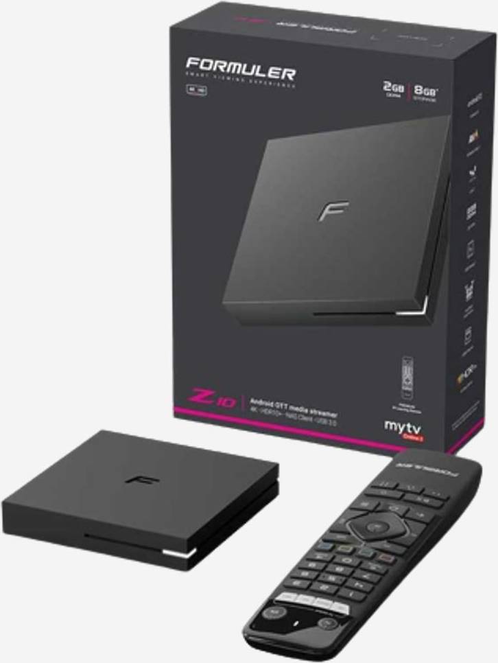 Formuler Boitier IPTV Android Z10 4K 2Go RAM 8Go Flash Noir