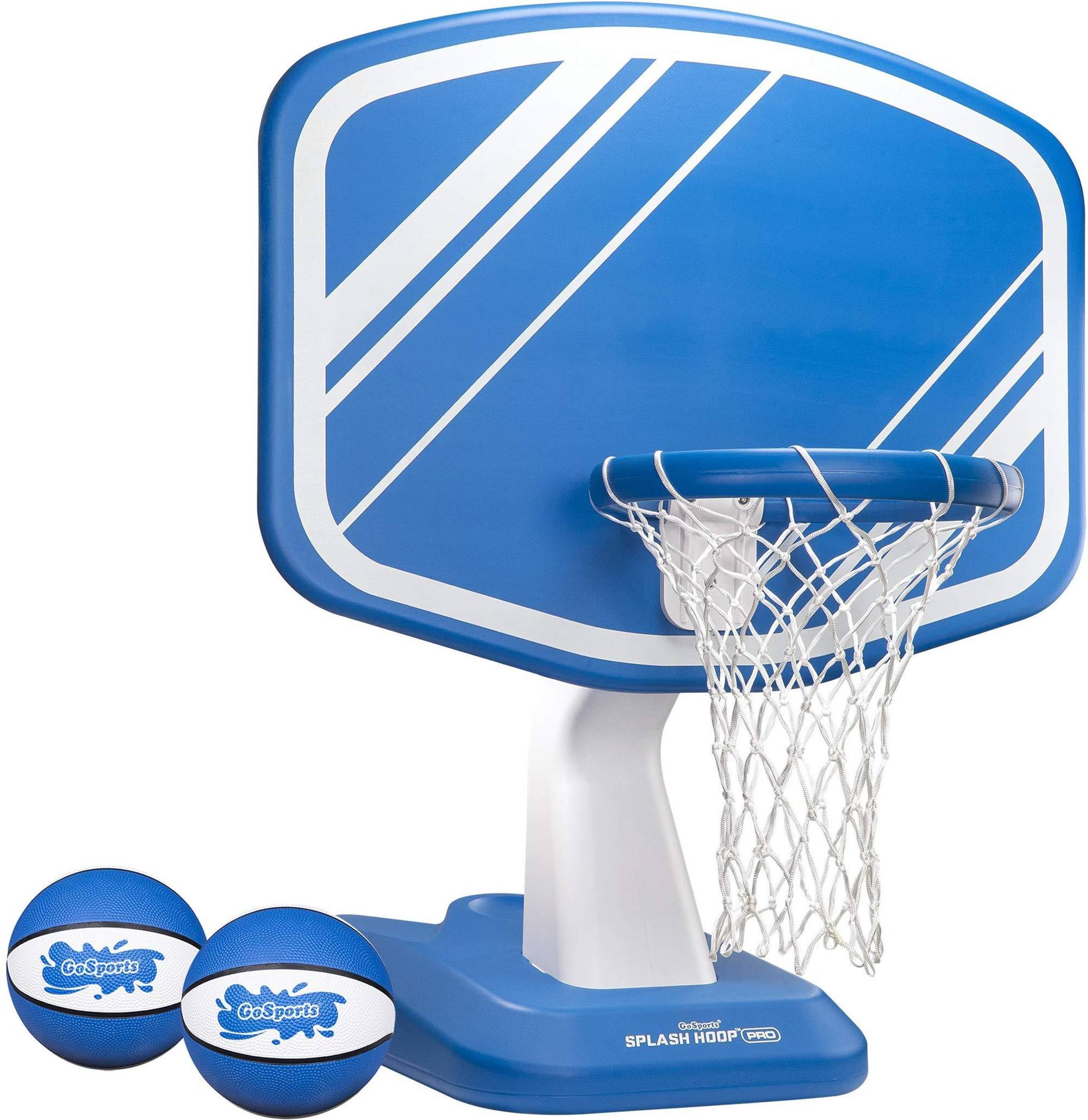 GoSports Splash Hoop PRO Poolside Basketball Game Set Blue