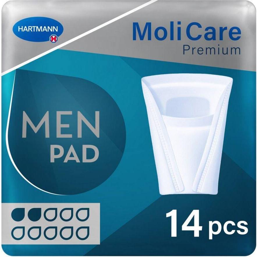 Premium Men Pouch 325ml 14 Pack Incontinence Protection