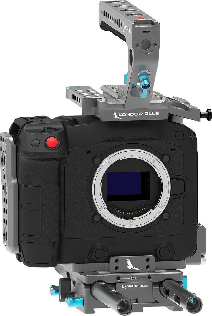 Canon c70 Blue Base Rig for Canon C70 Lens Mount Adapter