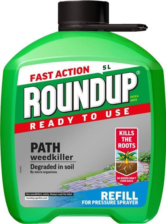 ROUNDUP Path & Drive Ready To Use Go Weedkiller Refill 5L