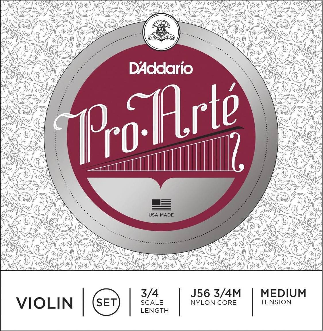 3 4 violin D'Addario Pro Arte 3/4 Violin String Set