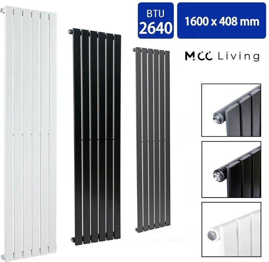Single Designer Panel Central Heating Radiator - White