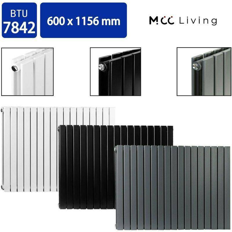 MCC 1156mm Double Designer Panel Central Heating Radiator anthracite