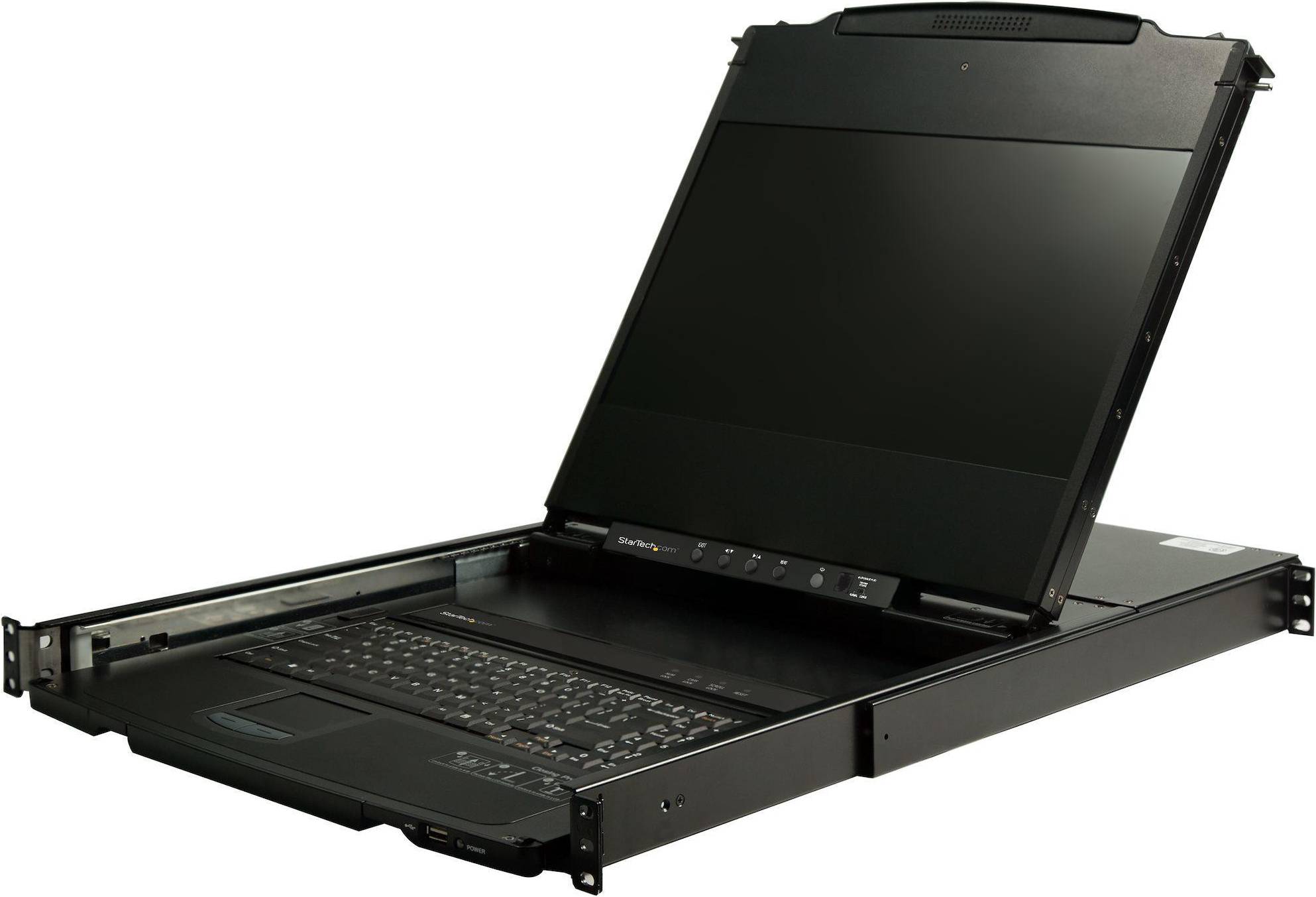 StarTech 17.3" Dual Rail Rackmount KVM Console - Full HD, DVI & VGA