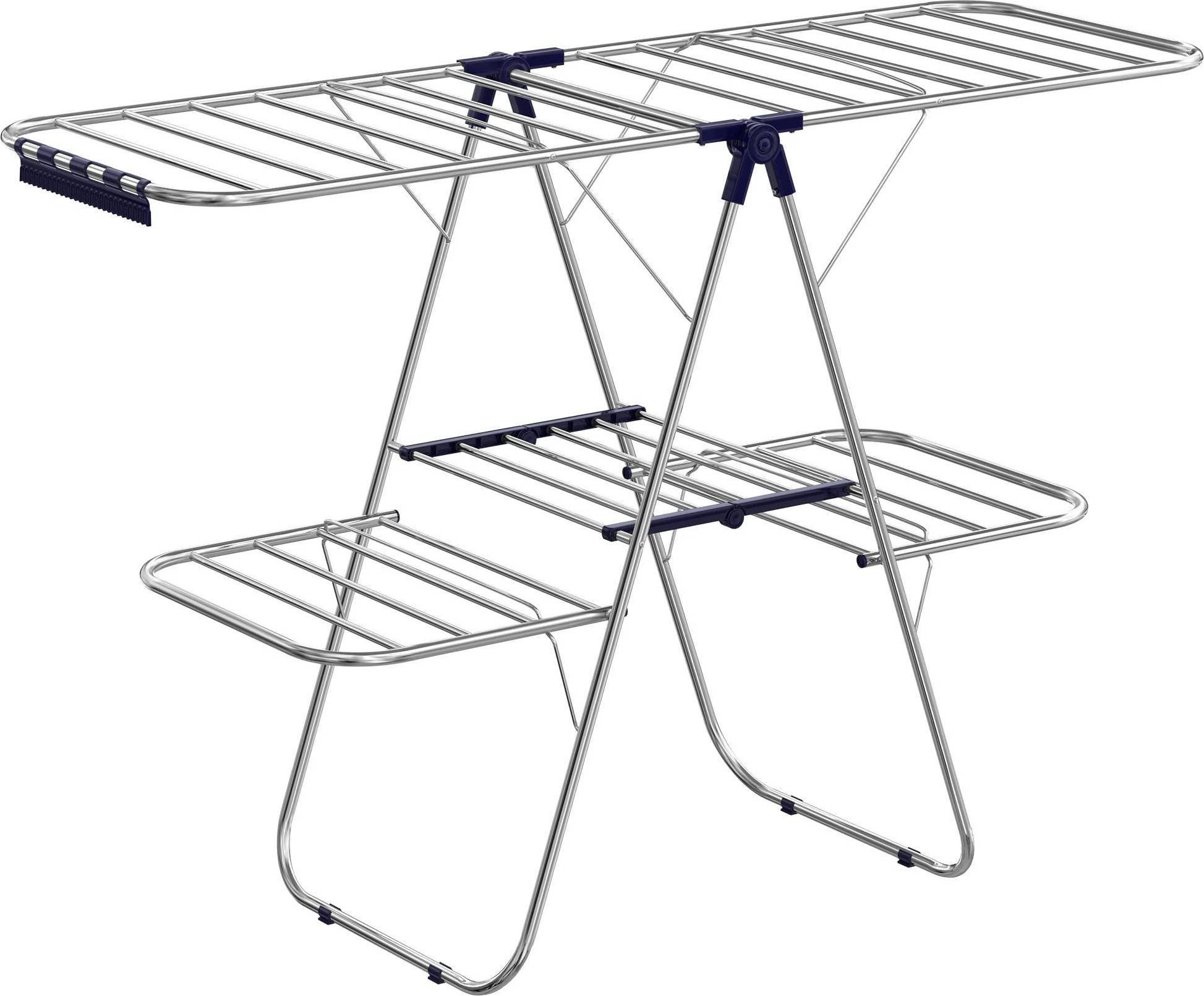 Clothes drying rack Songmics Clothes Drying Rack with Adjustable Shelves