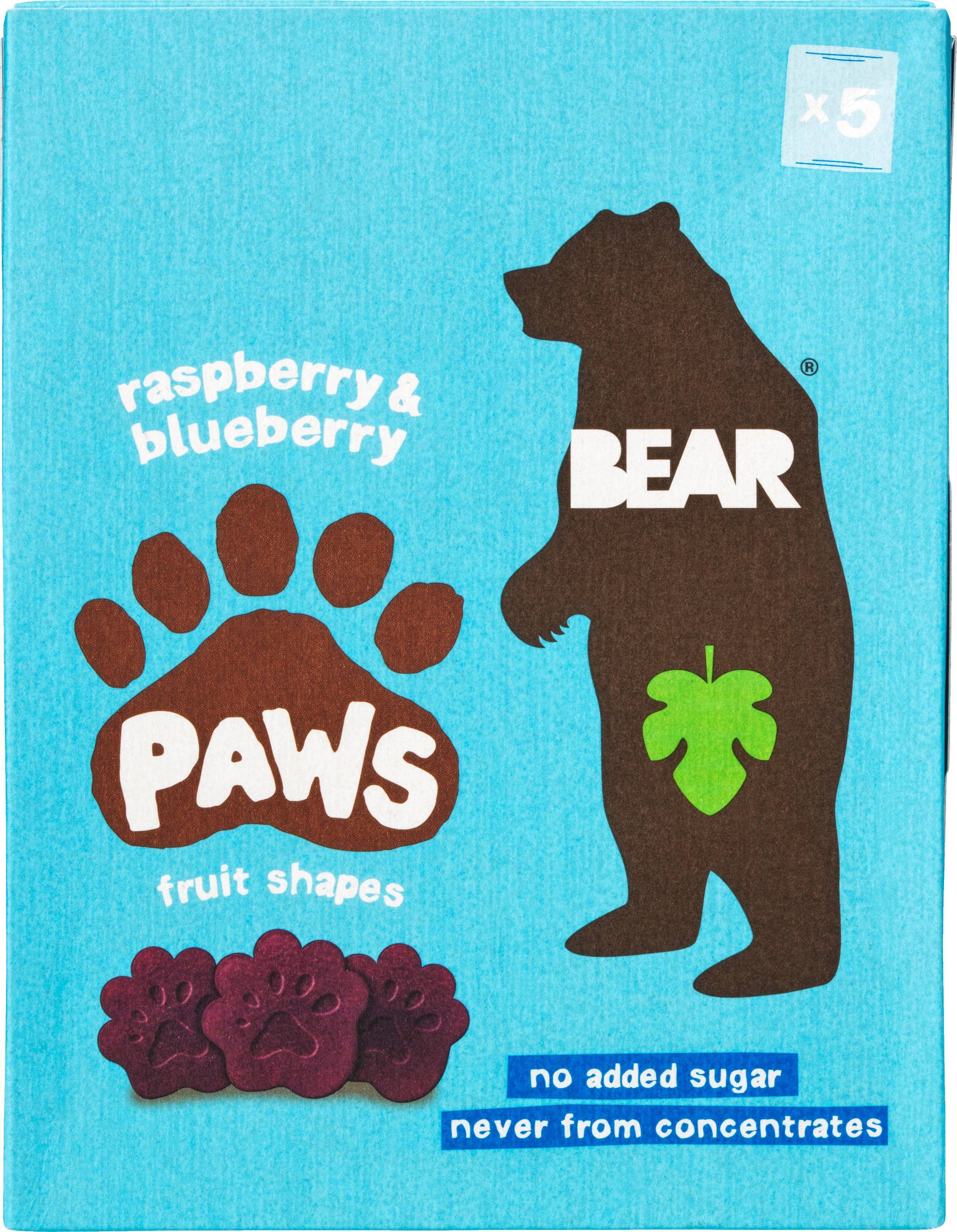 Bear Paws Multipack Raspberry & Blueberry 100