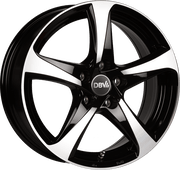 DA6IO48BGP Fälg Rims Svart Frontpolerad