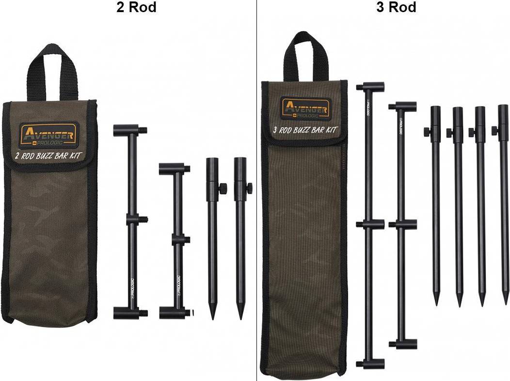Prologic Buzz Bar Kit & Carrycase 2 Rods