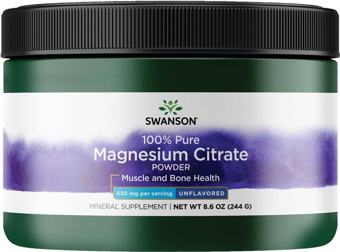 Magnesium citrate Swanson Magnesium Citrate 100% Pure Powder