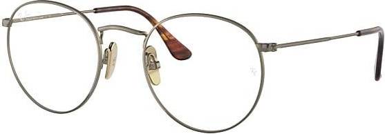 Titanium briller Ray-Ban RX8247V Round Titanium Gold Optical Frame