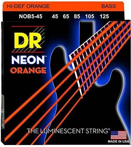 Strings Neon Hi-Def Orange Bass Superstrings Medium 5-String