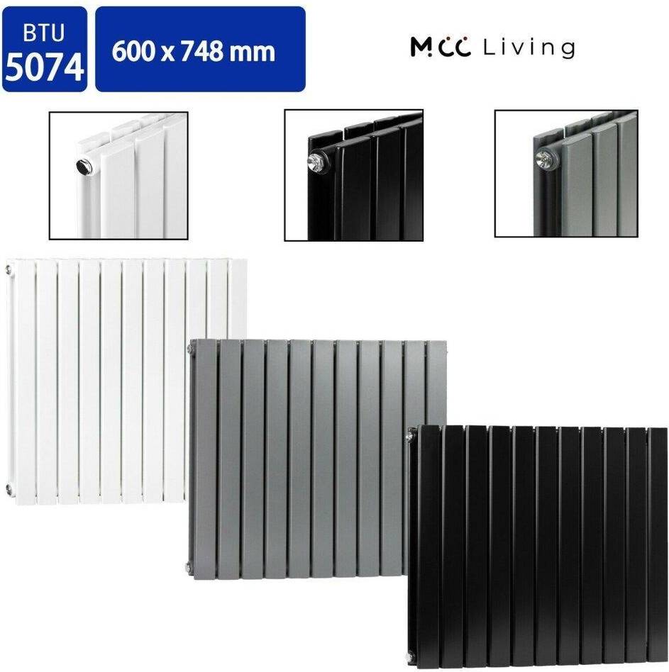 600x748 Double MCC Radiator Horizontal Vertical Designer Panel Central Heating Radiator Heater