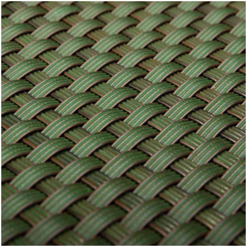 Poly Poly Rattan Screen - DARK GREEN Double