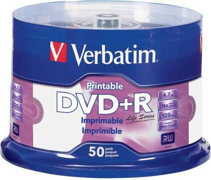 Verbatim Life Series DVD+R Spindle 50 Pack