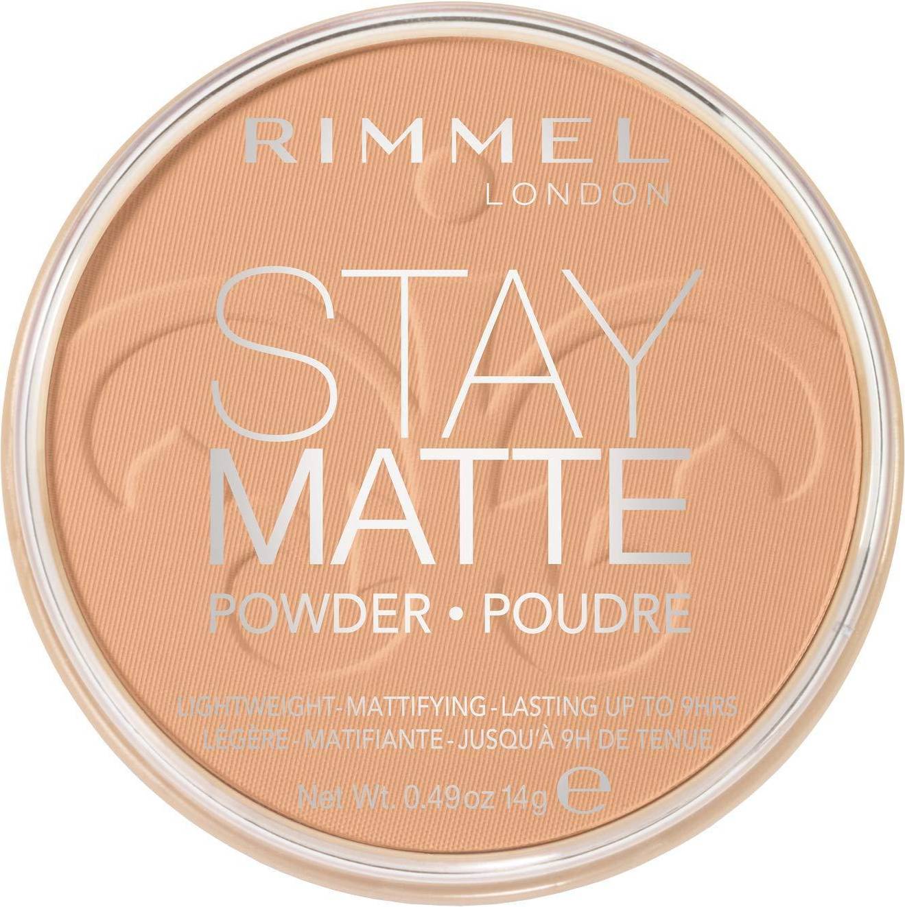 Rimmel Stay Matte Deep Beige Pressed Powder Lightweight High Coverage Shine Control