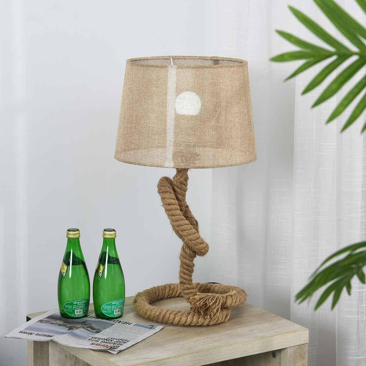 Homcom Nautical Knot Rope Table Lamp