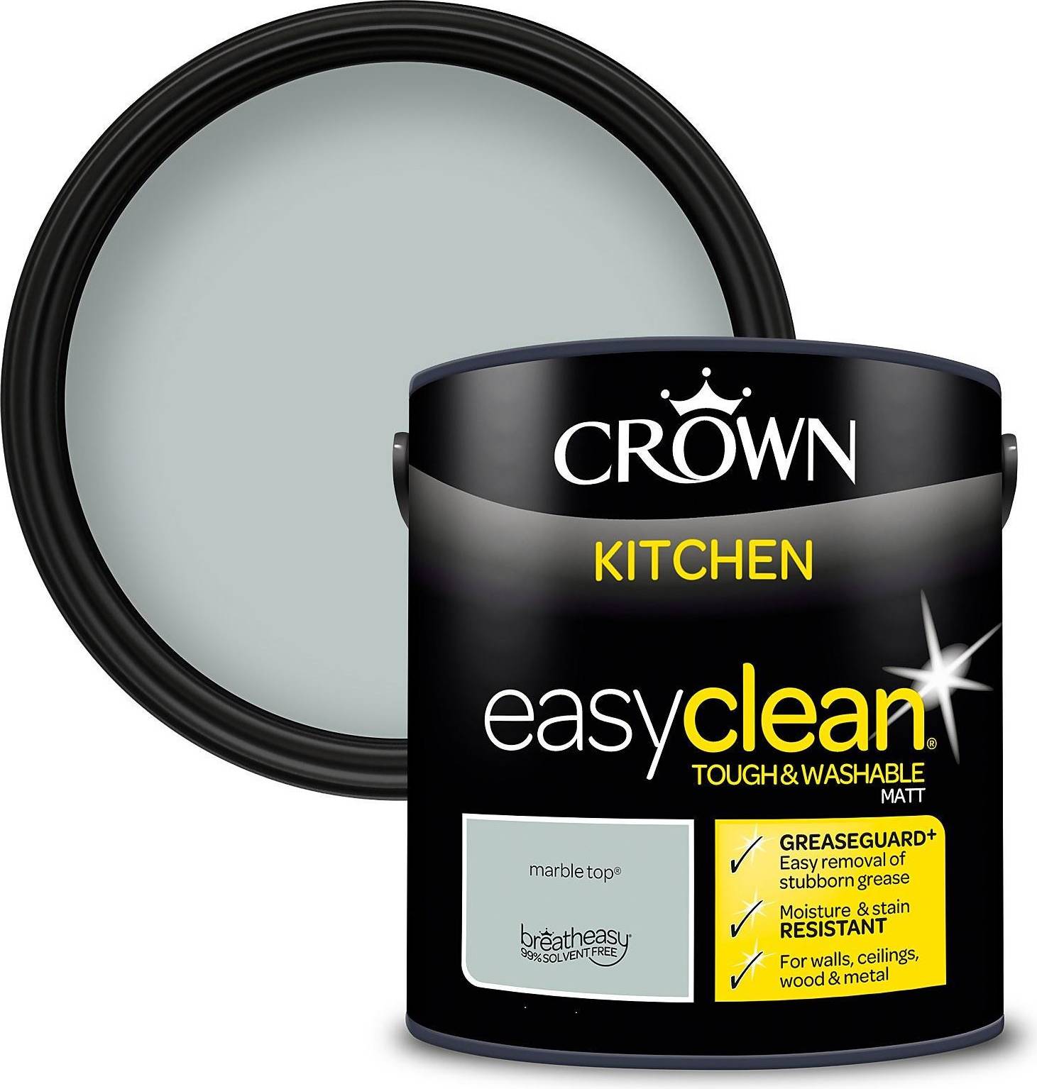 Crown Easyclean®Greaseguard+ Kitchen Multi Surface Paint Marble Top®