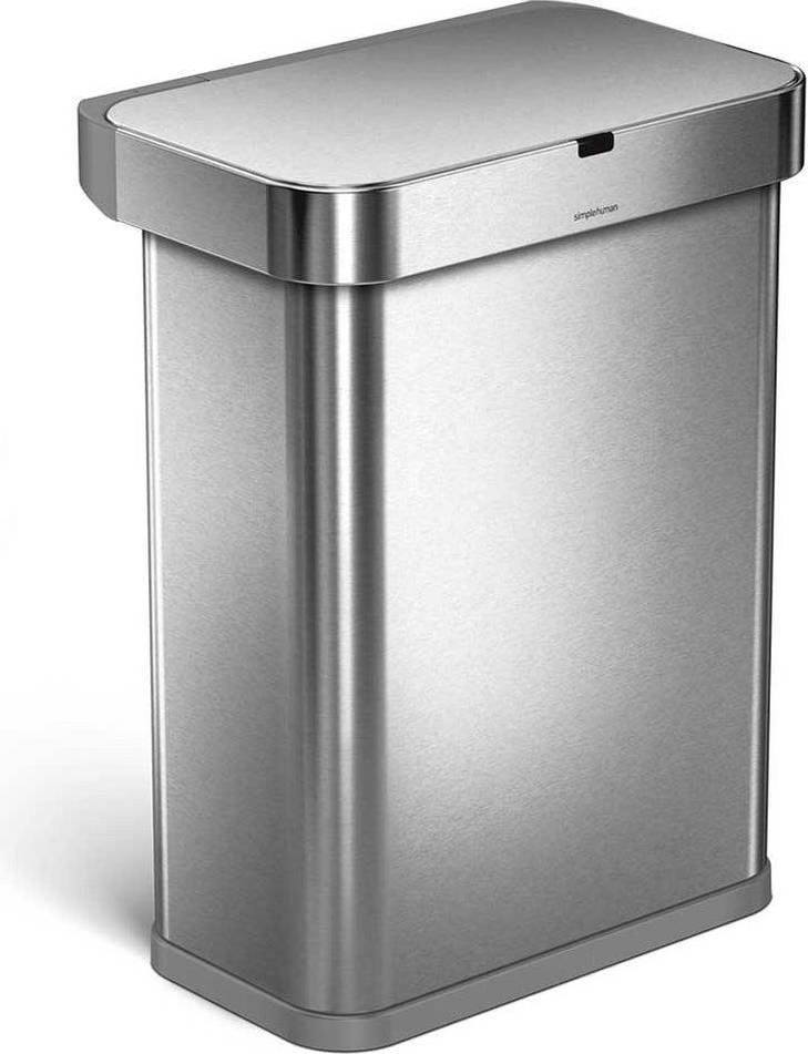 Simplehuman Voice + Motion Rectangular Sensor Can 58L