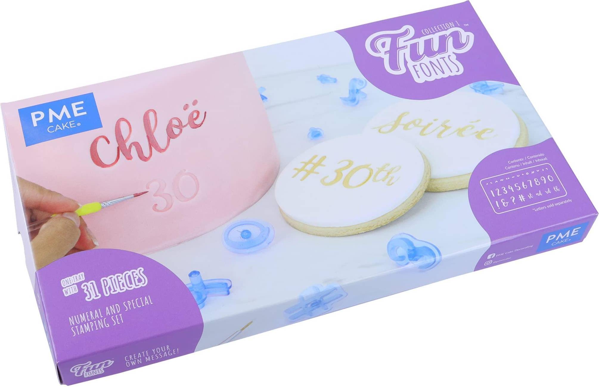 PME Fun Fonts-Numbers Characters Set 31, Collection Cookie Cutter