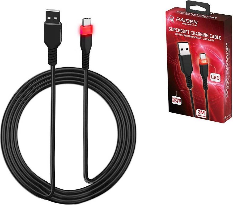 Ps5 controller charging cable Subsonic Raiden USB C Pro Charging Cable