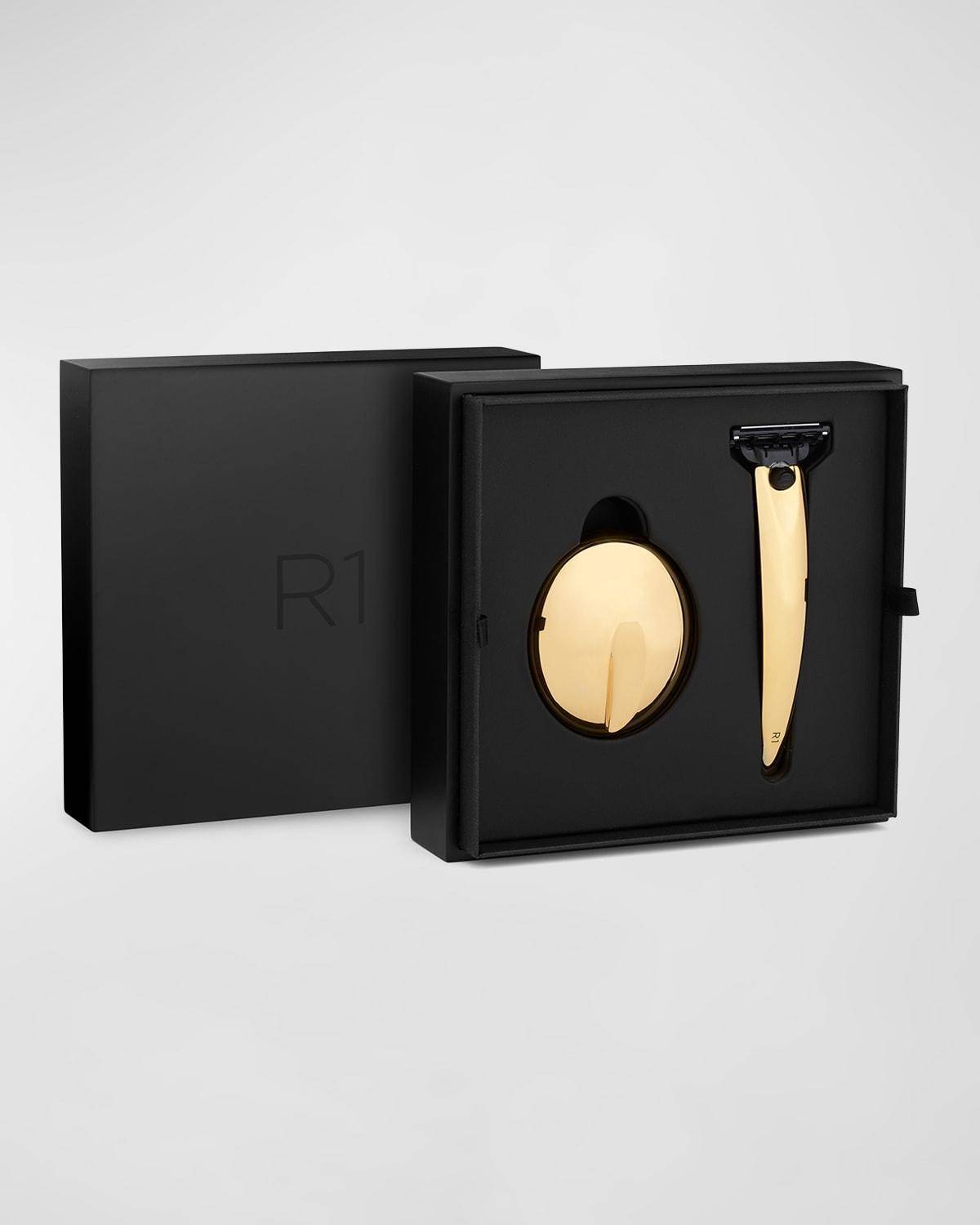 Bolin Webb R1 Prestige 24-Karat Gold Razor Set