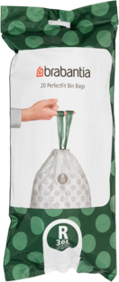 Brabantia AVFALLSPÅSAR R 36L 20ST
