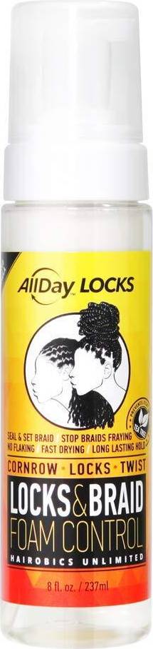 All Day Locks & Braid Foam Control Mousse for Style Shine Control
