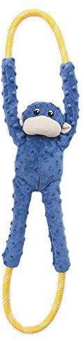 ZippyPaws Monkey RopeTugz, Squeaky and Plush Rope Tug Dog