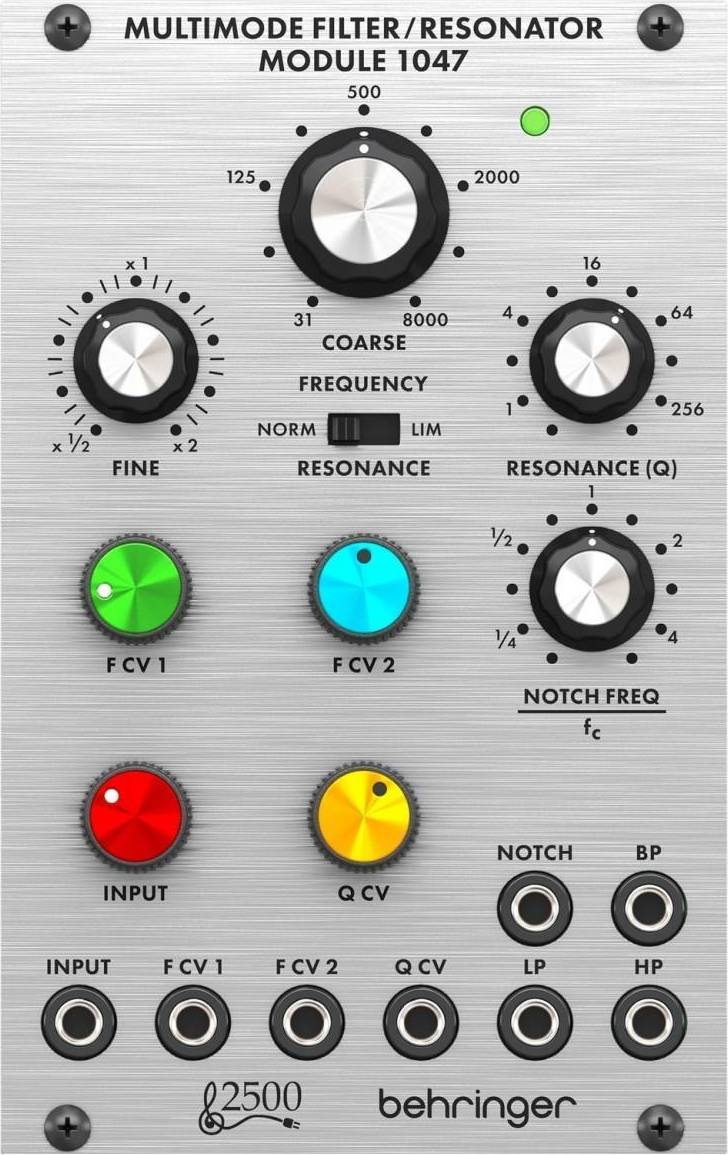 Behringer Legendary 2500 Series 1047 Analog Multimode Filter/Resonator Module