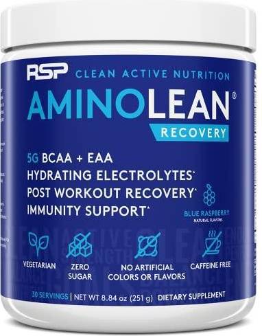 RSP RSP Nutrition, AminoLean, Recovery, Blue Raspberry, 8.84