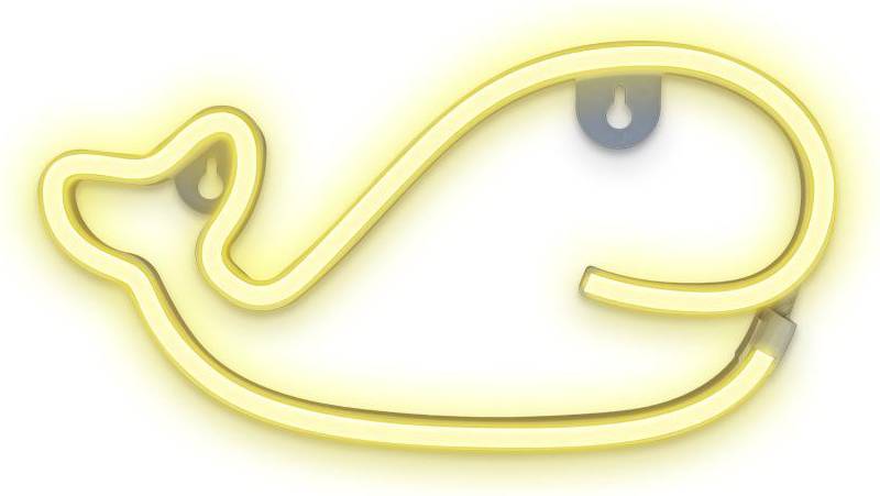 Neon LED - Hval Batteri/USB