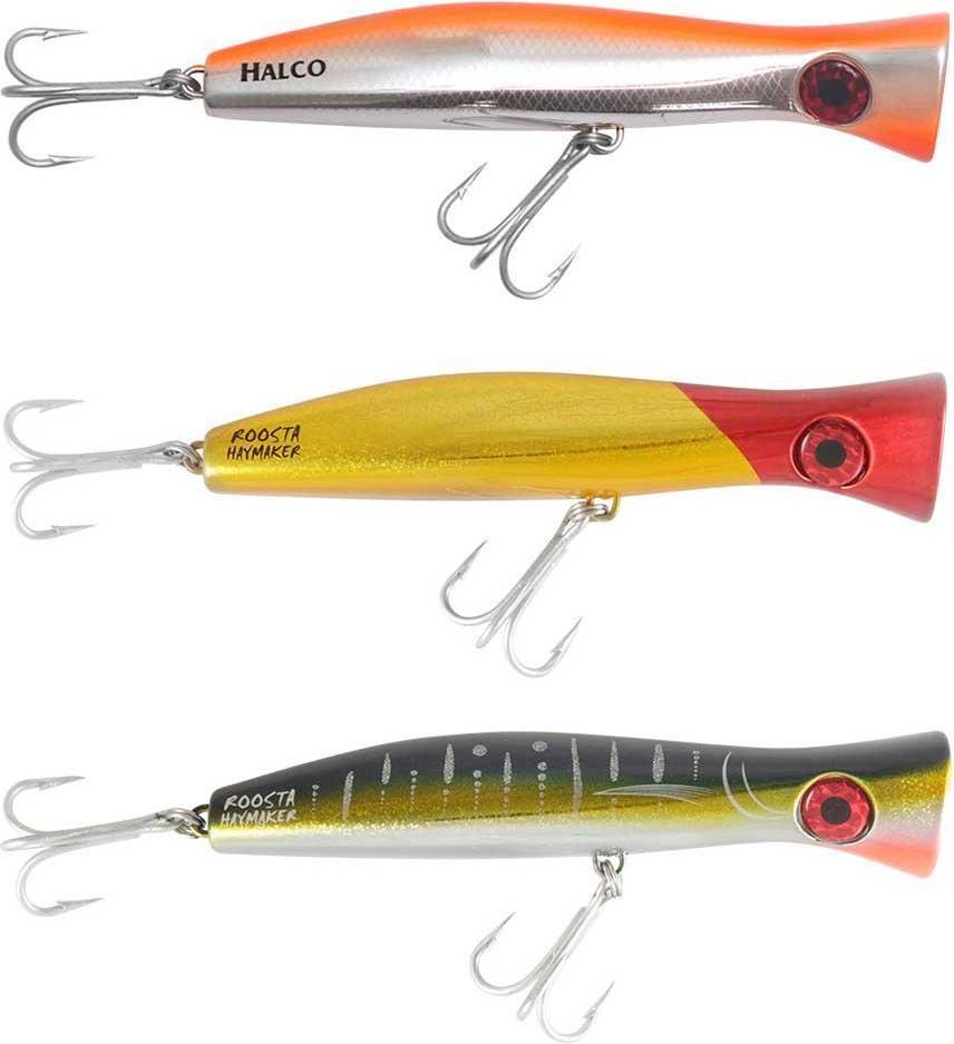 Halco ROOSTA POPPER 190MM HAYMAKER GOLDEN GREEN