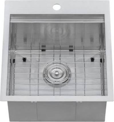 Drop in workstation sink Ruvati RVH8221 21" Workstation Drop-In Topmount Bar