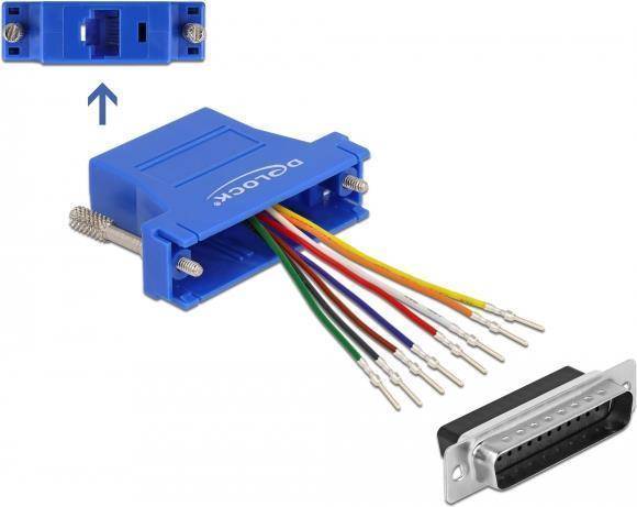 DeLock Adapter D-Sub 25 pin to RJ45 female Assembly Kit