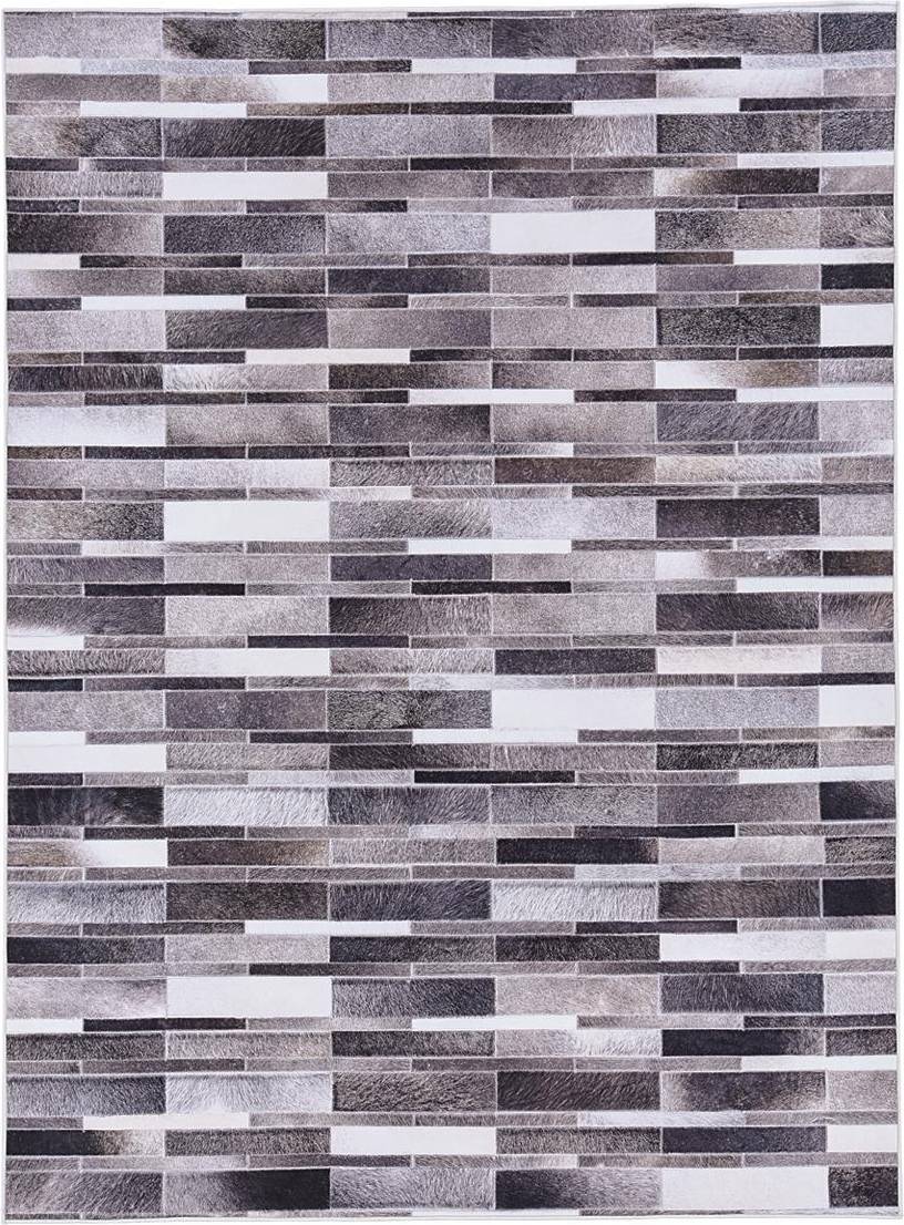 Linon Laredo Collection RUGLO1371 Gray, White