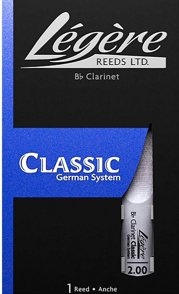 Legere Reeds German Cut Bb Clarinet Reed Strength 2