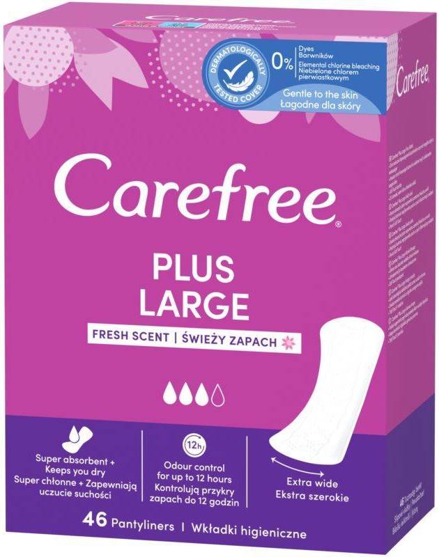 Plus Large Fresh Scent trosskydd 46 st.
