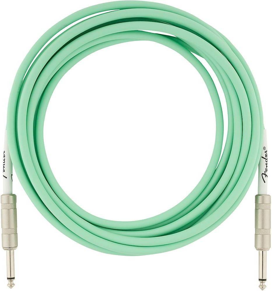 Fender Original 15ft Rak Instrumentkabel Surf Green