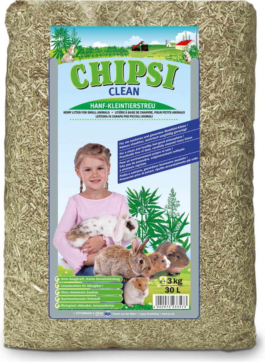 Chipsi Clean Hampstrøelse 3 kg.