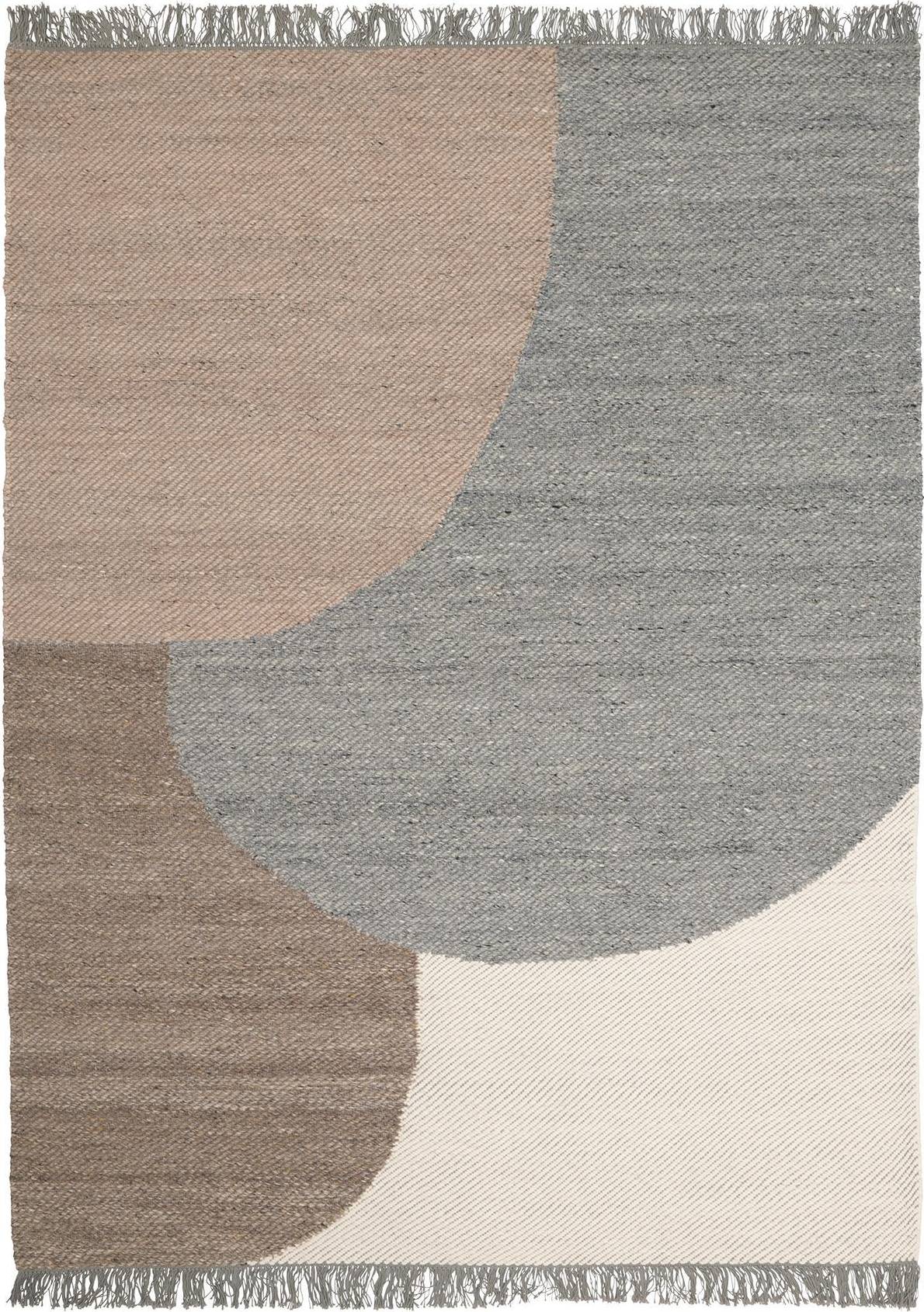 Linie Design Eik Rug Grey, Brown cm