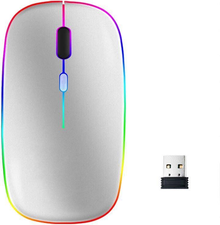 INF Kabellose Computermaus RGB-LED Dual-Modus