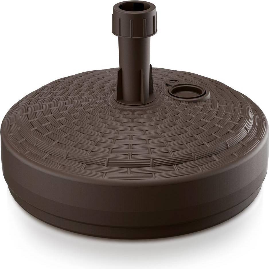 Parasol Base Brown Rattan Effect 39cm
