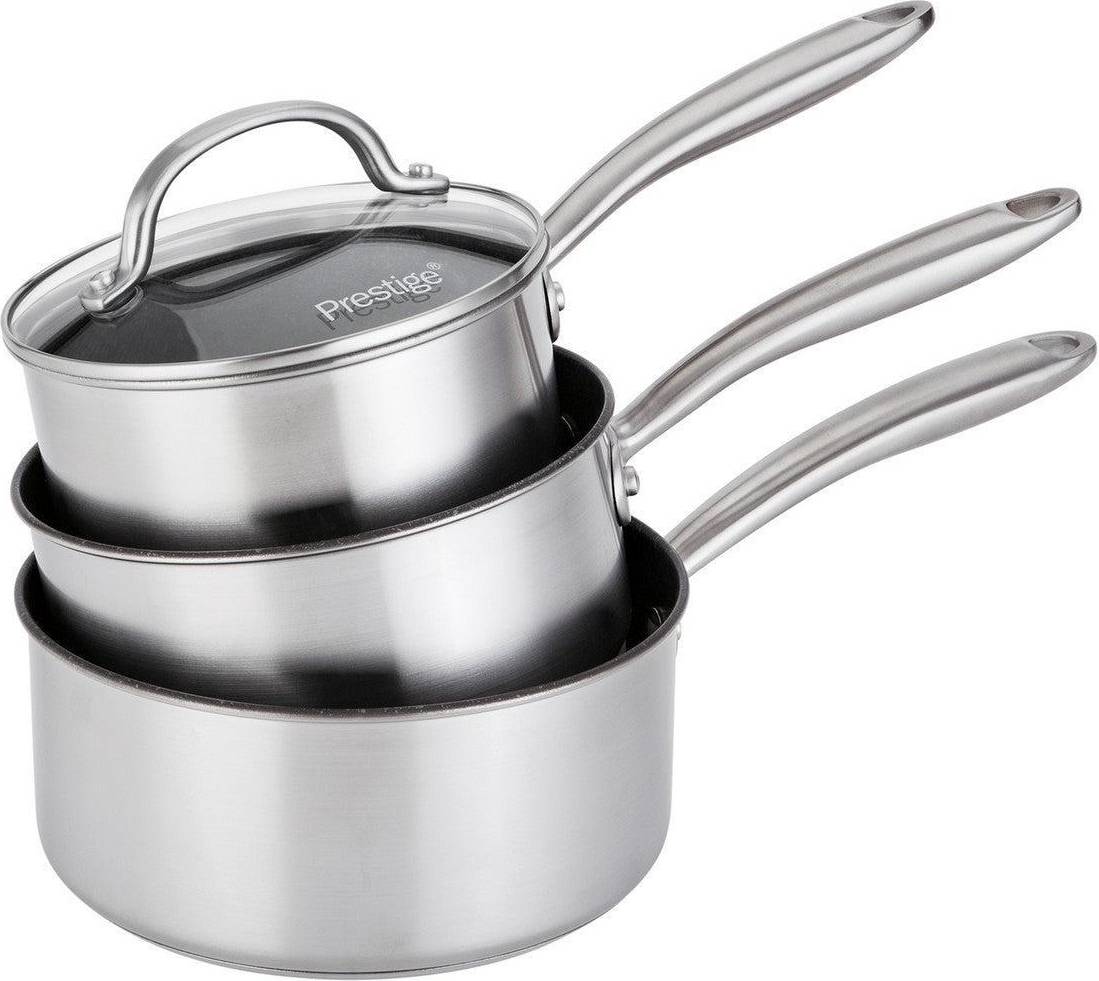 Prestige Scratch Guard Non Stick Cookware Set with lid